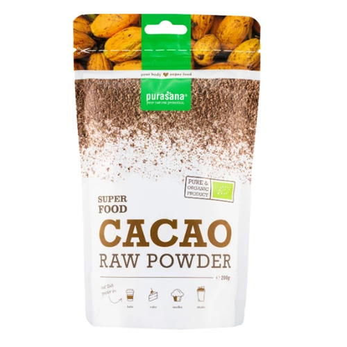 Purasana Superfood CACAO Powder BIO 200 Gramm Peru