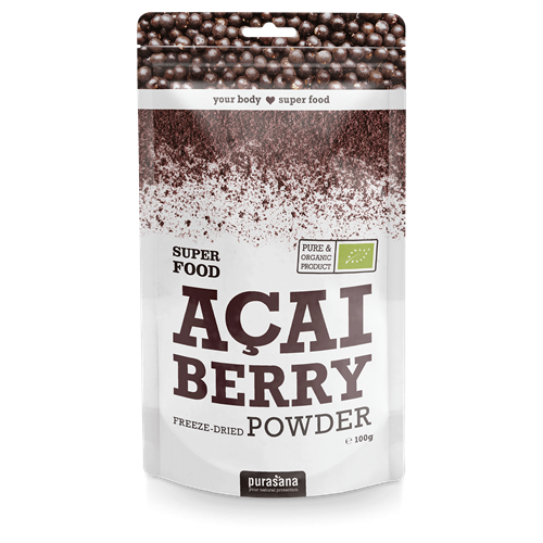 Purasana Superfood ACAI Berry Powder BIO 100 Gramm Brasilien