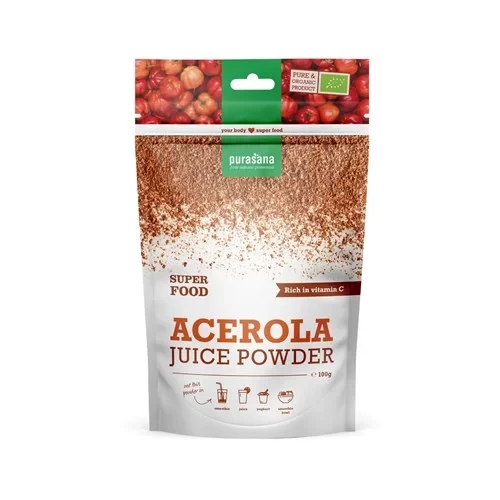 Purasana Superfood ACEROLA Powder BIO 100 Gramm Brasilien