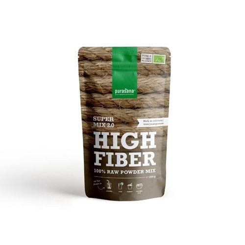 Purasana Superfood HIGH FIBER Super Mix 2.0 - 100 % Raw Powder BIO 250 Gramm