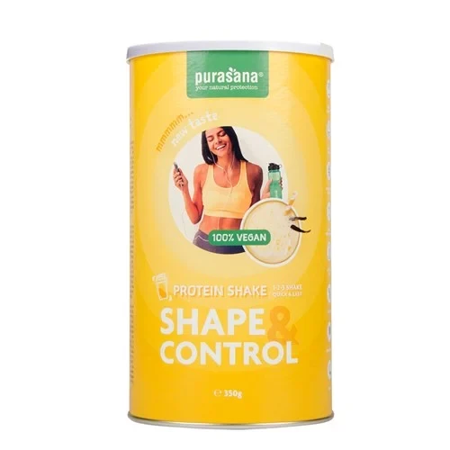Purasana Shape & Control - Vegan protein shake VANILLA BIO 350 Gramm