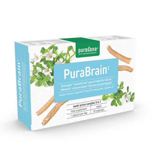 Purasana PuraBrain 5 in 1 Vitamin Komplex Vegetarisch 30 Kapseln - 19.1 Gramm